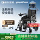 魚(yú)躍(yuwell)全躺電動(dòng)輪椅車(chē)D130TL老人家用醫用折疊輕便代步車(chē)鋰電池