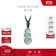 周大福 新中式古風(fēng)翡翠四季福豆吊墜女配繩 K66101