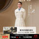 艾萊依【宋佳同款】鵝絨服女2025新款氣質(zhì)風(fēng)衣羽絨服可脫卸圍巾長(cháng)款外套 乳灰米-升級款 S 【建議110-130斤】155