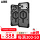 UAG磁吸防摔殼【12種潮流配色】適用iPhone17ProMax手機(jī)殼輕薄戶(hù)外越野蘋(píng)果17系列商務(wù)高級(jí)感保護(hù)套 【磁吸款】透明灰色-黑磁圈 iPhone17 Pro Max手機(jī)殼