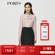 PORTS寶姿秋冬女裝新款假兩件時(shí)尚通勤連衣裙ALM9D065NPP066 粉紅色-1 S (4)