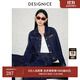 迪賽尼斯（DESIGNICE）2024年秋季新款通勤風(fēng)新復古回潮氣質(zhì)休閑純棉長(cháng)袖原色牛仔短外套 深藍 M