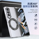 銳杉三星Z Fold4手機殼Z Fold4折疊屏磁吸旋轉支架保護套PC超薄防摔高清透明殼膜一體永不發(fā)黃 【黑色】前后雙殼丨高清高透丨磁吸旋轉支架 三星 Z Fold4