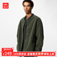 優(yōu)衣庫【狂歡價(jià)】男裝防風(fēng)仿羊羔絨搖粒絨開(kāi)衫/長(cháng)袖外套481183 57 深橄欖色 L /175/100A
