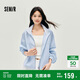 森馬（Semir）外套女秋短款蕾絲寬松蝙蝠袖棉麻立領(lǐng)2025小清新夾克10A525108002