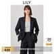 LILY零壓西裝2025春新款寬松休閑松弛感通勤精致高級感西裝外套女 510黑 M