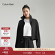 Calvin Klein【速干】運動(dòng)春夏女撞色織帶ck跑步訓練服運動(dòng)外套4WS4J407 001-太空黑 S