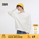 森馬（Semir）衛衣男純色基礎百搭情侶裝秋季寬松休閑圓領(lǐng)上衣中性款青少年 本白10101 M