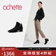 achette雅氏5SJ4 2024秋季新款彩色相拼正裝踝靴簡(jiǎn)約方頭時(shí)裝靴 14-黑色 38