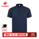 猛犸象（MAMMUT）男士戶(hù)外運動(dòng)休閑舒適有型短袖T恤polo衫 深海藍色 M