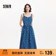 森馬（Semir）牛仔連衣裙女甜酷時(shí)尚個(gè)性2025夏元氣滿(mǎn)印背帶裙俏皮109325114025