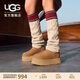 UGG冬季女士厚底經(jīng)典字母襪套高筒靴雪地靴 1144044CHE|栗色 38