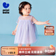 迷你巴拉女童連衣裙寶寶透氣甜美飄逸夢(mèng)幻網(wǎng)紗品蓬蓬裙夏季禮物 紫色調00377 90 cm