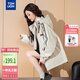 唐獅（TonLion）2024工裝外套女連帽上衣夾克 砂色/B款 M 