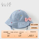 戴維貝拉兒童帽子春季女童印花遮陽(yáng)帽嬰兒寶寶盆帽漁夫帽