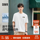 森馬（Semir）短袖T恤男吸濕速干透氣情侶上衣2025潮流印花夏裝109325100228