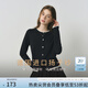 范思藍(lán)恩羊毛簡(jiǎn)約氣質(zhì)撞色針織開衫2025秋季新款針織衫3012 碳花灰 M