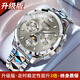 勞力士王子瑞士認證手表男士全自動(dòng)機械表防水夜光多功能時(shí)尚商務(wù)專(zhuān)用男表 本色灰面-升級旗艦版