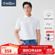 金利來(lái)【100%長(cháng)絨棉】春夏新款短袖polo衫男簡(jiǎn)約時(shí)尚純色拼接翻領(lǐng)T恤 00白色 XL 180/96A 推薦150-165斤