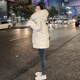 clotho Rennie品牌女裝羽絨服女短款外套2025冬季新款韓版寬松加厚時(shí)尚白鴨絨 米白色 M 【100-115斤】