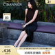 千百度【博主推薦】羊皮淺口單鞋女芭蕾舞鞋低跟晚晚風(fēng)平底鞋百搭 黑色 （絨面） 38