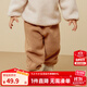 迷你巴拉男童女童仿羊羔毛休閑褲寶寶毛絨兒童長(cháng)褲【貓絨絨】 卡其50625 90