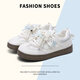 麓格立女鞋德訓鞋女新款厚底百搭小白鞋運動(dòng)板鞋子女輕便舒適經(jīng)典休閑鞋 白蘭小貓 37
