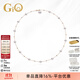 GiO珠寶 滿(mǎn)天星Akoya天然海水珍珠項鏈高級感鎖骨鏈18K金年輕款 18K金有隔珠 珍珠6-6.5mm+8-9mm