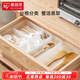 愛(ài)麗思（IRIS）桌面收納盒塑料小抽屜收納盒廚房桌面化妝品雜物儲物分格整理盒子 IG46（抽屜分隔收納盒 9件套）