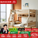 雙虎 高低床青少年床雙層床實(shí)木腳床帶儲物學(xué)生上下鋪高低床18002 高低床+上下床墊