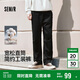 森馬（Semir）休閑褲男工裝褲寬松直筒褲子秋季戶外長褲純棉松緊腰101524127112