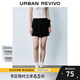 UR2025夏季新款女裝立體蝴蝶結(jié)裝飾裙褲造型短褲UYY650040 黑色 M