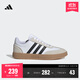 adidas「T頭鞋」GRADAS休閑網(wǎng)球文化板鞋男女阿迪達斯官方輕運動(dòng) 白色/卡其色/黑色 42.5