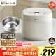 小熊（Bear）電飯煲0涂層 4-5人不銹鋼內(nèi)膽電飯鍋 家用智能微壓柴火飯雜糧飯多功能3L米黃 DFB-E30V5