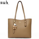 袋鼠托特包女包2026年最新款大容量上班通勤高級感輕奢時(shí)尚潮女士包包 2222卡其色
