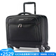 新秀麗（Samsonite）行李箱拉桿箱登機箱男女機長(cháng)箱旅行箱 商務(wù)出差 16英寸時(shí)尚 89438 黑色BLACK簡(jiǎn)約耐磨高端軟 One Size均碼17英寸 休閑簡(jiǎn)約