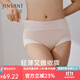金三塔女士?jì)妊澤ＰQ絲高腰輕收腹真絲內褲女 肉粉色 1條 XL