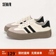 Semir女鞋德訓鞋冬季休閑鞋運動(dòng)鞋板鞋女SFYM233655 白色 37