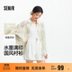 森馬（Semir）長(cháng)袖襯衫女中長(cháng)款oversize松弛感2025夏水墨滿(mǎn)印襯衣109325105002