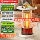 艾美特（AIRMATE）【新品圍爐煮茶】取暖器/小太陽(yáng)/電暖器家用客廳多功能鳥(niǎo)籠烤火爐3D壁爐遠紅外暖腳電暖氣HRA10-K7