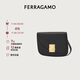 菲拉格慕（Ferragamo）女士黑色斜挎包0769385（小號） 禮物送女友
