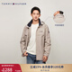 TOMMY HILFIGER【潮流風(fēng)衣款】出走都市25秋冬男休閑軟殼夾克/防水可收納帽外套 【風(fēng)衣款軟殼夾克】淺卡其AEP XL （推薦：165-180斤）