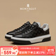 夢(mèng)特嬌（MONTAGUT）品牌男鞋2025新款輕奢休閑鞋男印花潮流百搭增高板鞋秋季鞋子男士