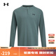 安德瑪（UNDERARMOUR）EF男子亨利領(lǐng)運(yùn)動(dòng)休閑長(zhǎng)袖T恤6010174 藍(lán)色587 XL