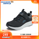 Skechers斯凱奇獵豹跑鞋兒童新款時(shí)尚緩震跳繩中大童運動(dòng)鞋404003L 黑色/寶藍色/BKRY 37