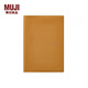 無(wú)印良品（MUJI）PVC封面月周記筆記本/2025年12月開(kāi)始 本子 日記本 記事本 日程本 88張/芥末黃/A5