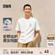 森馬（Semir）史努比系列短袖T恤男純棉半袖印花刺繡情侶裝秋季上衣寬松潮 本白10101 L