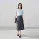 伯德小姐面試半身裙女職業(yè)公務(wù)工裝半裙正裝包臀長(cháng)裙a字灰色裙子