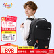 Gmt for kids書(shū)包初高中生大容量背包高顏值護脊雙肩7-13年級男黑純色Trendpro