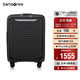 新秀麗（Samsonite）行李箱20英寸拉桿箱簡(jiǎn)約大波浪箱前開(kāi)口登機箱密碼箱黑色KJ1